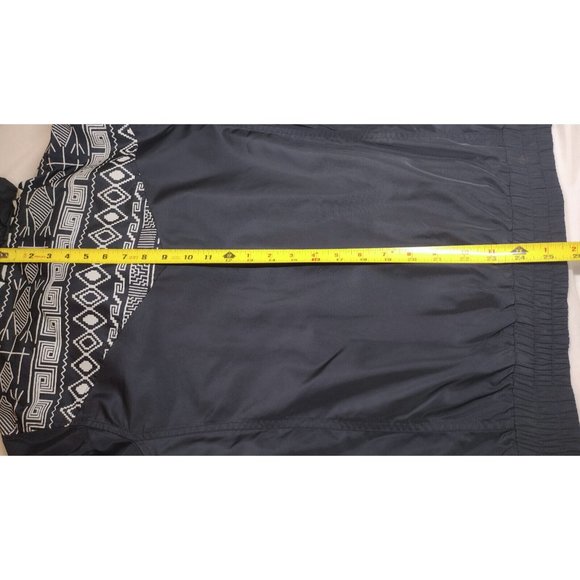 Topman Hooded Windbreaker Jacket Blue with Southwest Print Small - Picture 6 of 7